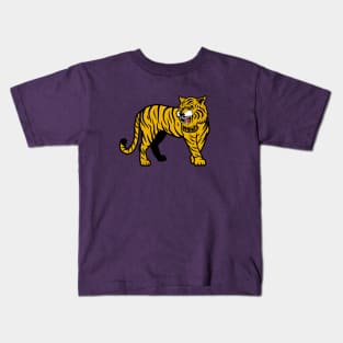 Retro Tiger Cartoon Kids T-Shirt